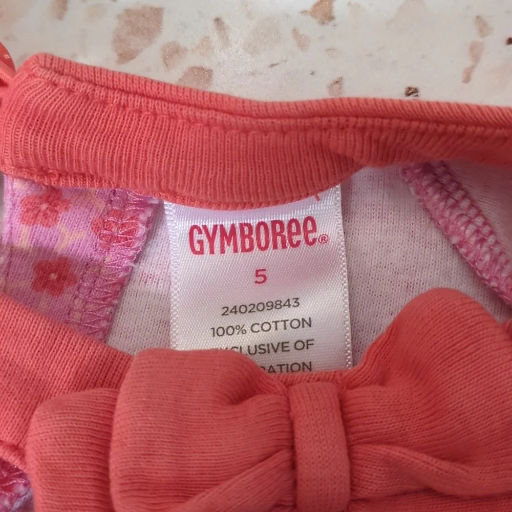 Gymboree | Faux Wrap Knit Top with Floral Embroidery and Sequins | 5